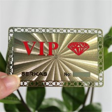 Laser Gold Metal Card, Metal VIP Card, Gold Card