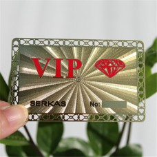 Laser guld Metal kort, Metal VIP-kort, Gold Card