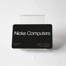 Black matte metal card