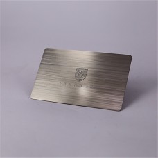 Porsche Company personalized custom Brushed Metal cards